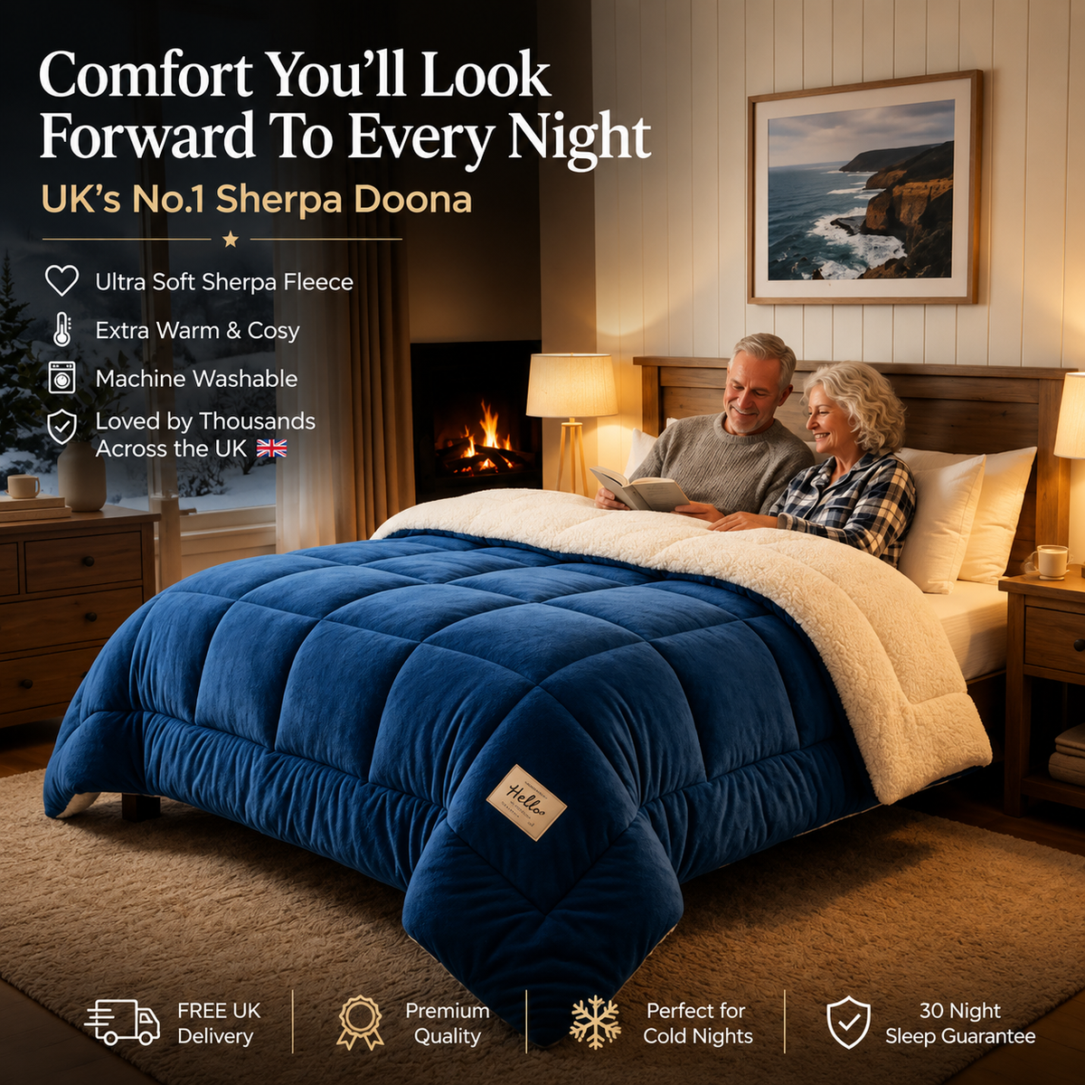 Cerelax Premium Warm Sherpa Fleece Duvet - 50% OFF TODAY