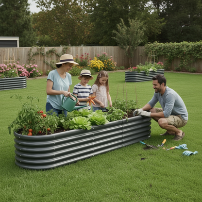Aussie-Tough Galvanized Steel Raised Garden Bed