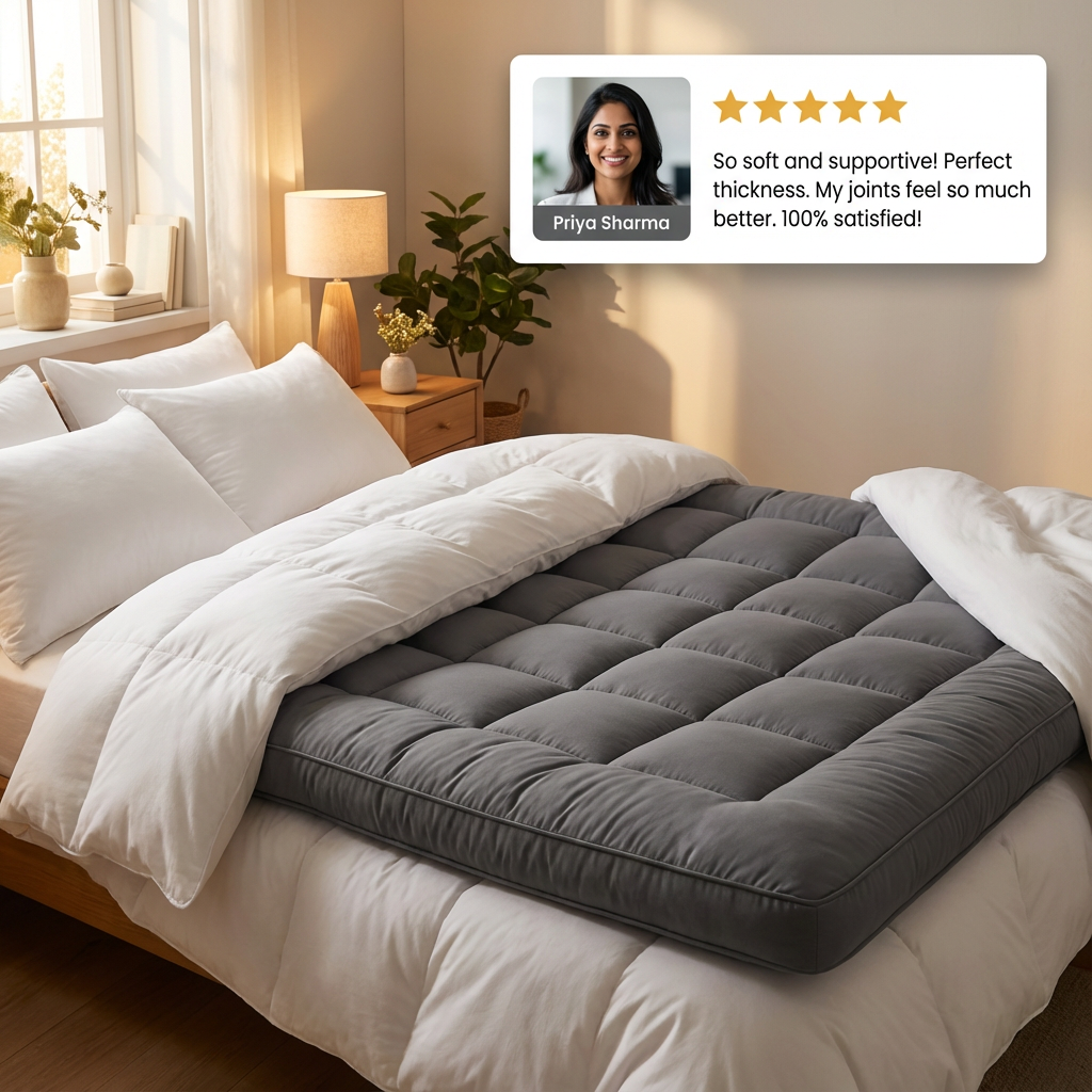 Cerelax™ Charcoal Mattress Topper