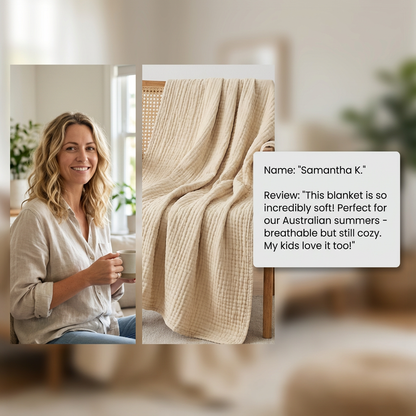 Cerelax Pure Cotton Muslin Blanket