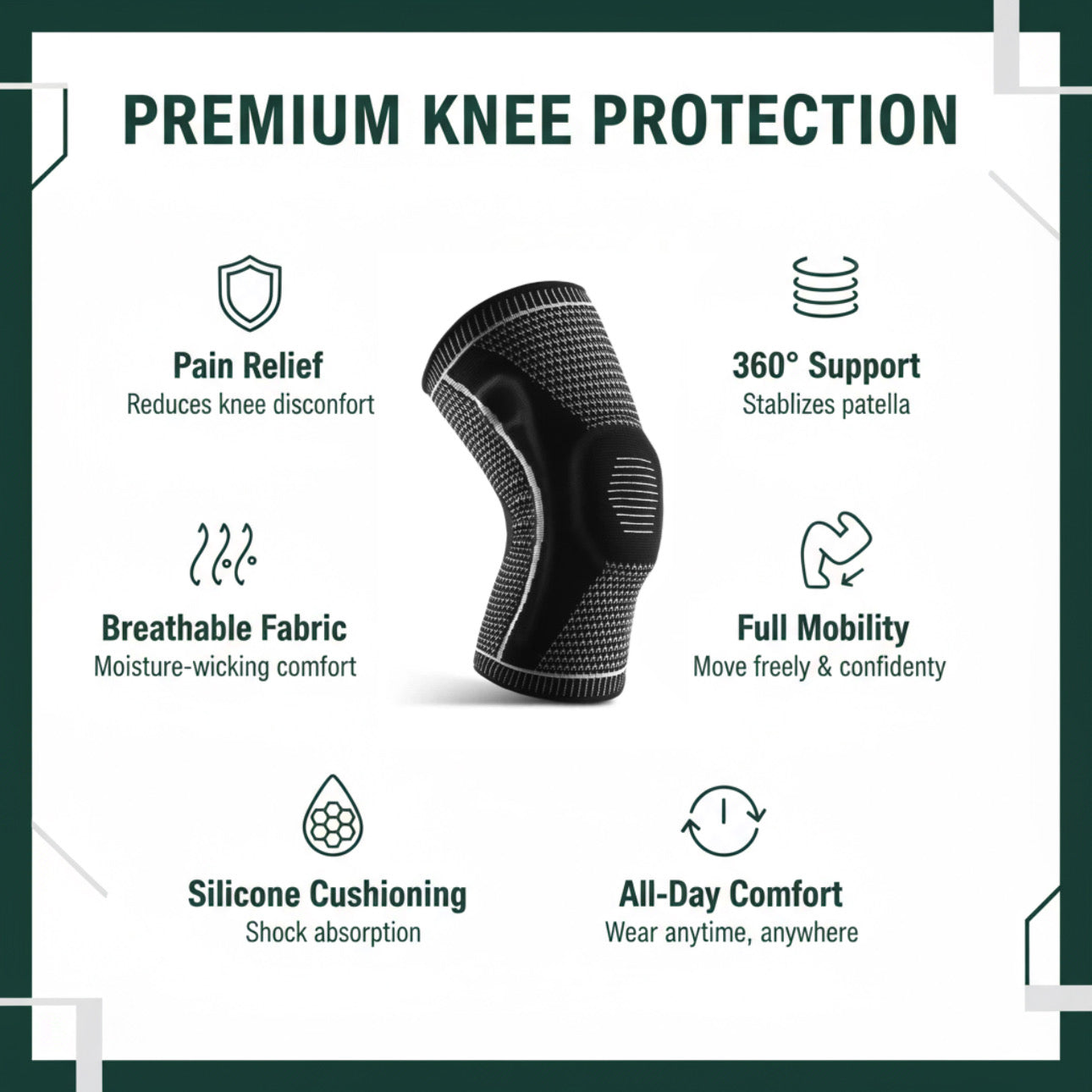 Cerelax™ Pro-Fit Silicone Knee Protector