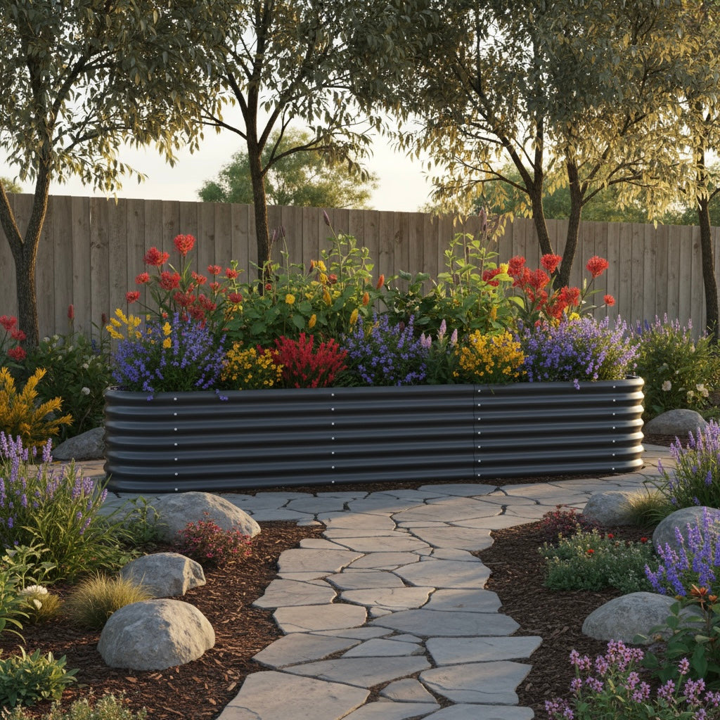 Aussie-Tough Galvanized Steel Raised Garden Bed