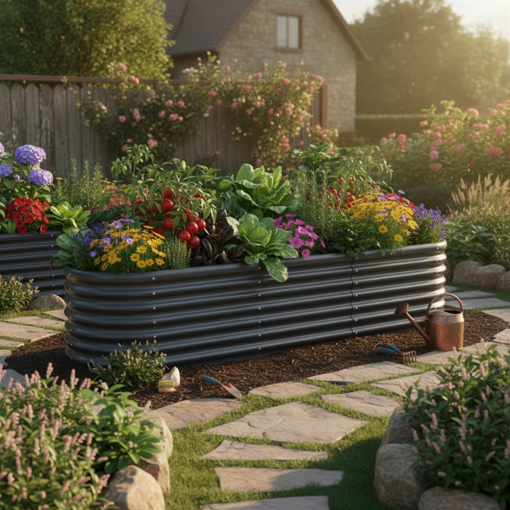 Aussie-Tough Galvanized Steel Raised Garden Bed