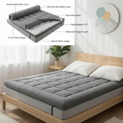 Cerelax™ Charcoal Mattress Topper