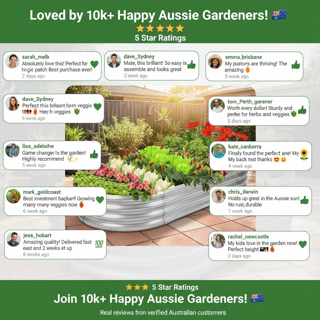 Aussie-Tough Galvanized Steel Raised Garden Bed