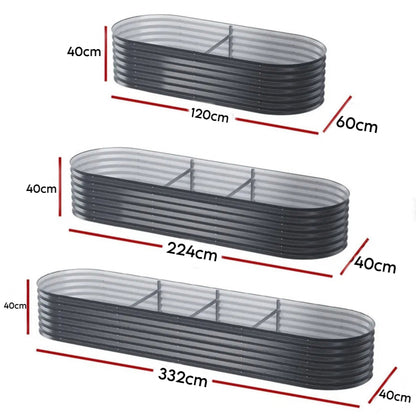 Aussie-Tough Galvanized Steel Raised Garden Bed