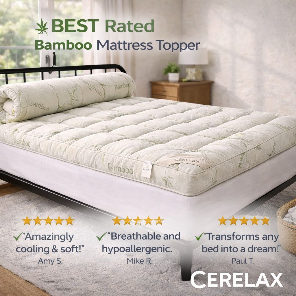 Cerelax Bamboo Plush Mattress Topper