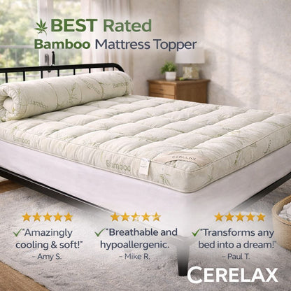 Cerelax Bamboo Plush Mattress Topper