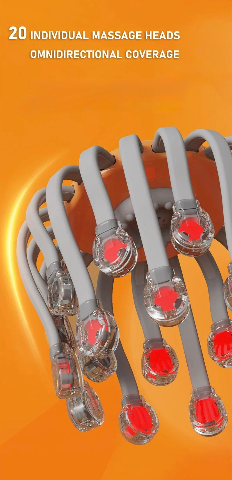 20-Head Scalp Massager – Relaxation & Stress Relief Tool