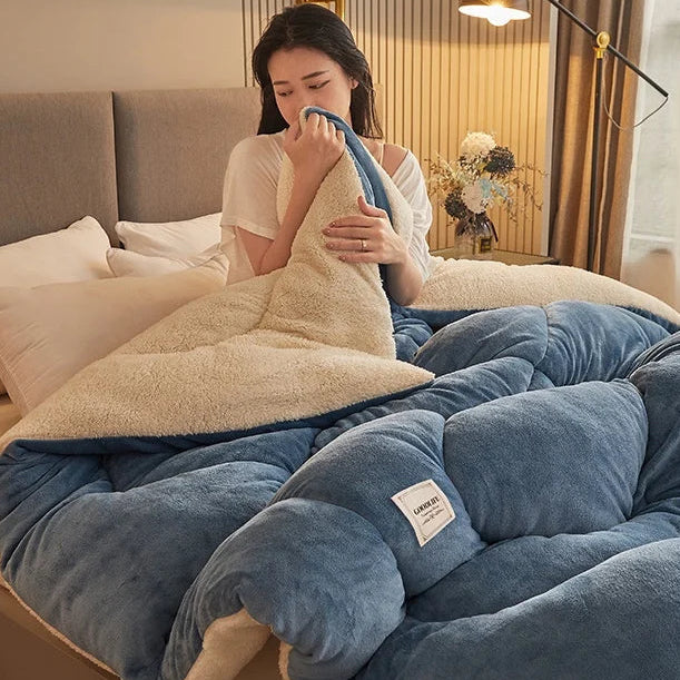 Cerelax Reversible Warm Sherpa Quilt