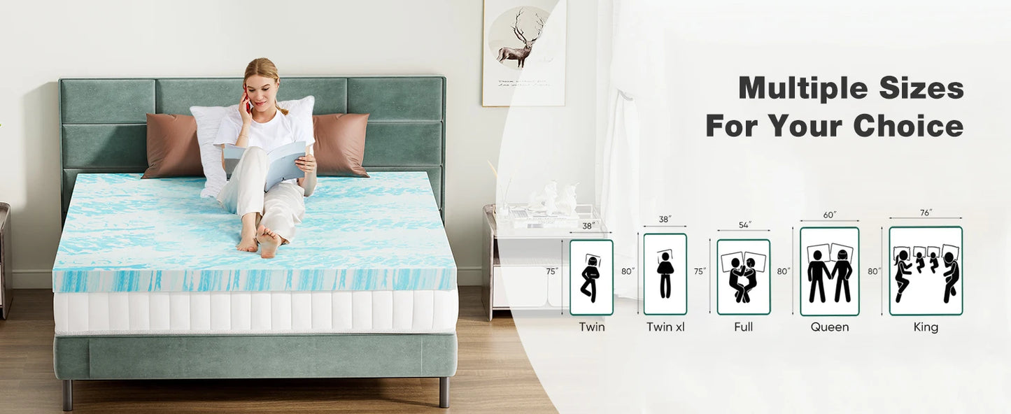 Cerelax Memory Foam Mattress Topper