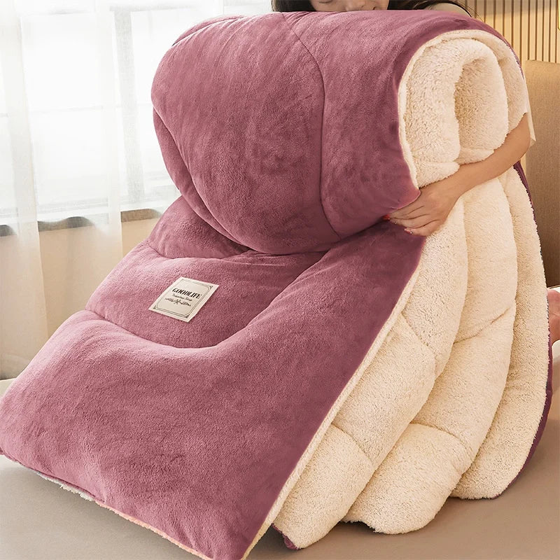 Cerelax Reversible Warm Sherpa Quilt