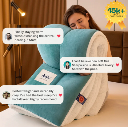 Cerelax Reversible Premium Sherpa Quilt