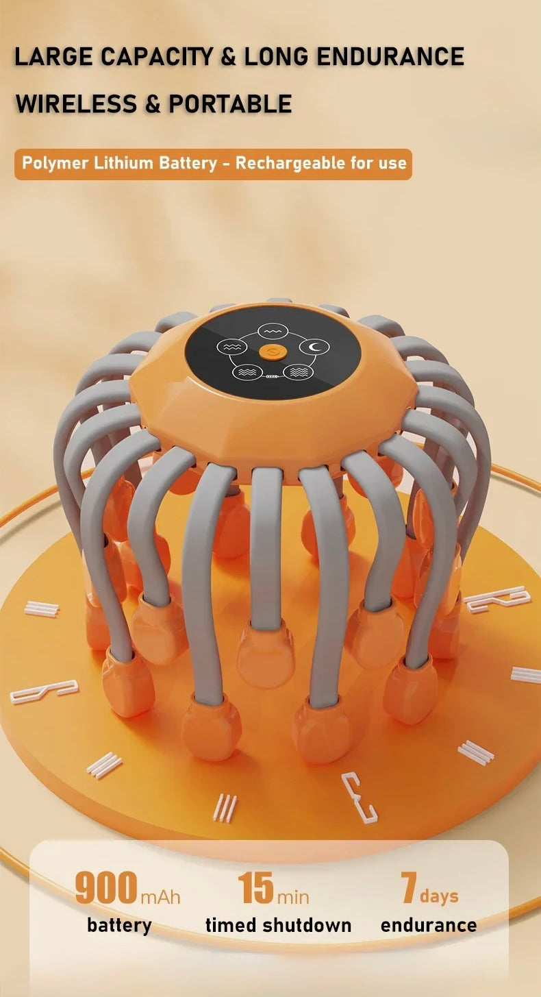 20-Head Scalp Massager – Relaxation & Stress Relief Tool
