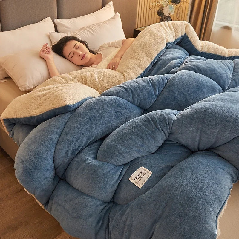 Cerelax Reversible Warm Sherpa Quilt