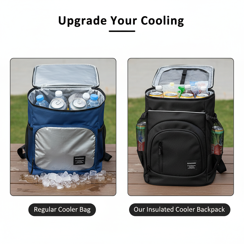 Insulated Ice Cooler Backpack 30L