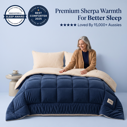 Cerelax Premium Warm Sherpa Doona - 50% OFF TODAY